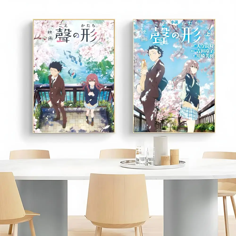 Emotional Anime A Silent Voice Poster Wall Art Print Decorative Mural Home Decor Gift Unframed