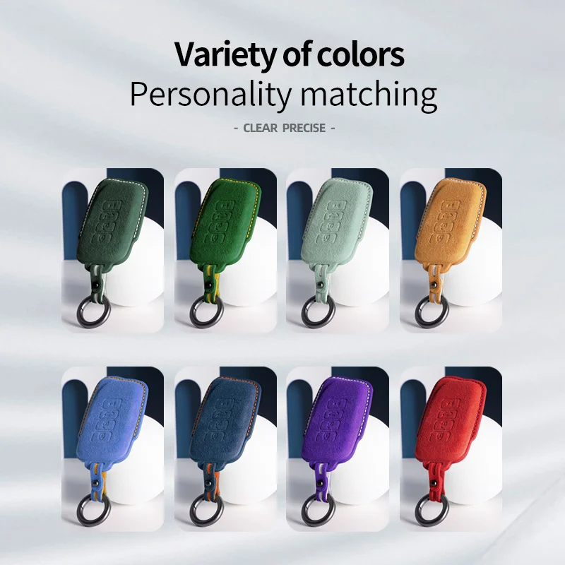 car Key Case Cover Holder Key Shell suede For For Lexus ES UX UX 300e NX LC NX GS RX GX RC 200 250 350 LS 450H 300H Keychain
