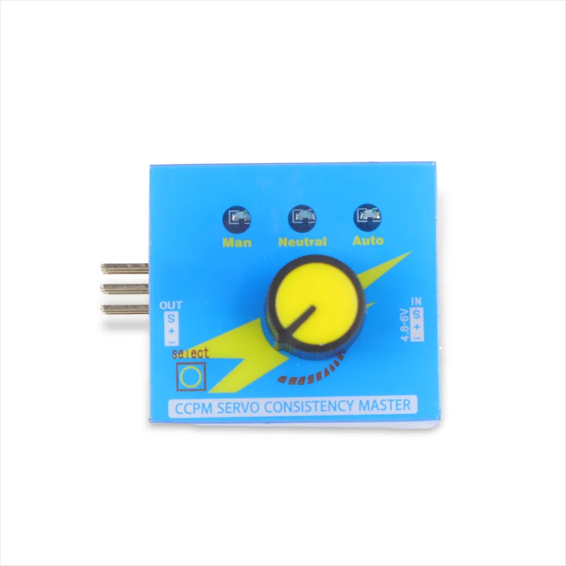 Servobador azul de alta calidad, prueba de engranajes CCPM, comprobador maestro de consistencia, 3 canales, 4,8-6V, con luz indicadora para RC DIY, 1/2/3/5 Uds.