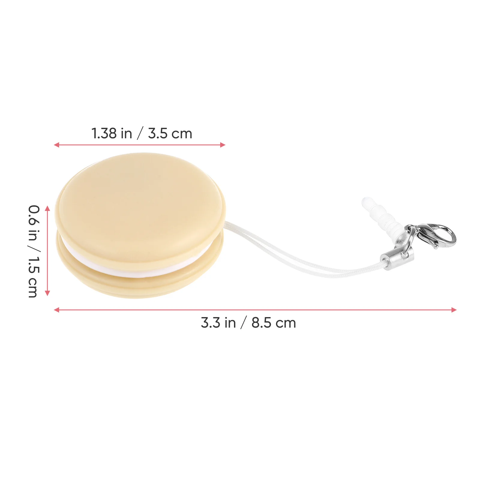 

6Pcs Fun Macaron Lens Wiper Cloth for Phone Cleaning Mobile Pendant Decor Soft Wiping Tool