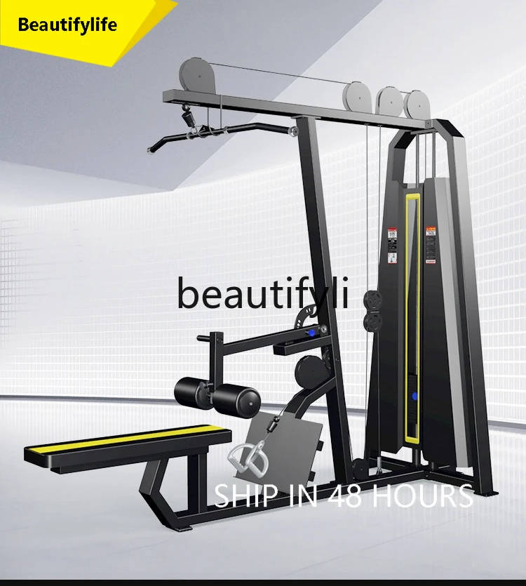 

J3215 Commercial use of high-pull and low-pull all-in-one gym, commercial use of back muscle training equipment for private trai
