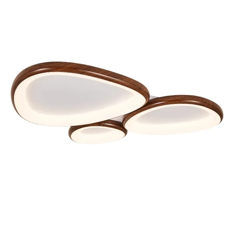 

retro living room ceiling light wabi sandy wind walnut color pebble living room main light eye protection bedroom room light