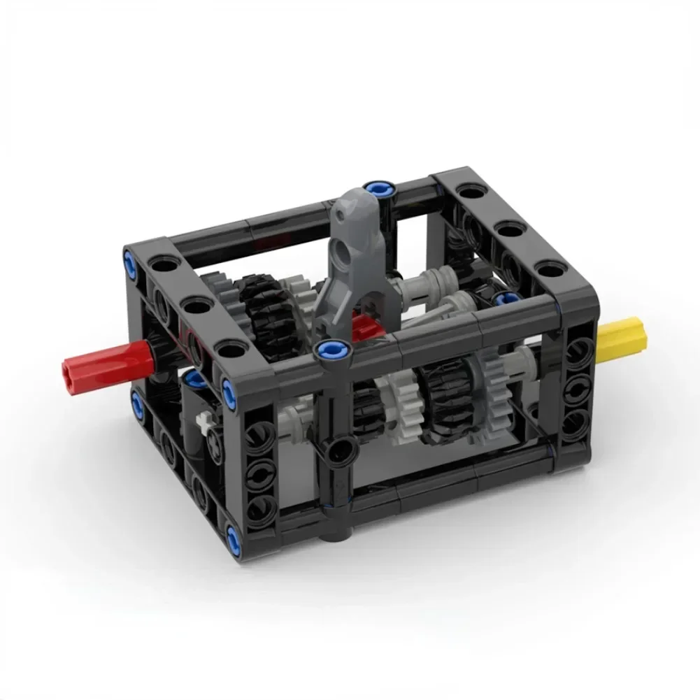 Picture 5: MOC Smooth 5-speed Transmission Manual Chassis Variable Speed Wave Box B35 B69 Building Block Differential Gear Compatible Leduo