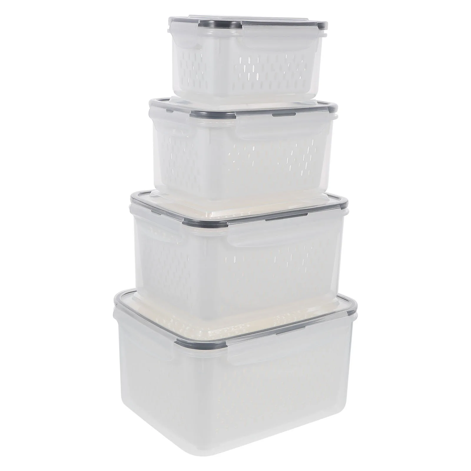 

1Set Fresh Produce Vegetable Fruit Storage Containers Multipurpose Fridge Food Organizer Produce Saver Storage Box