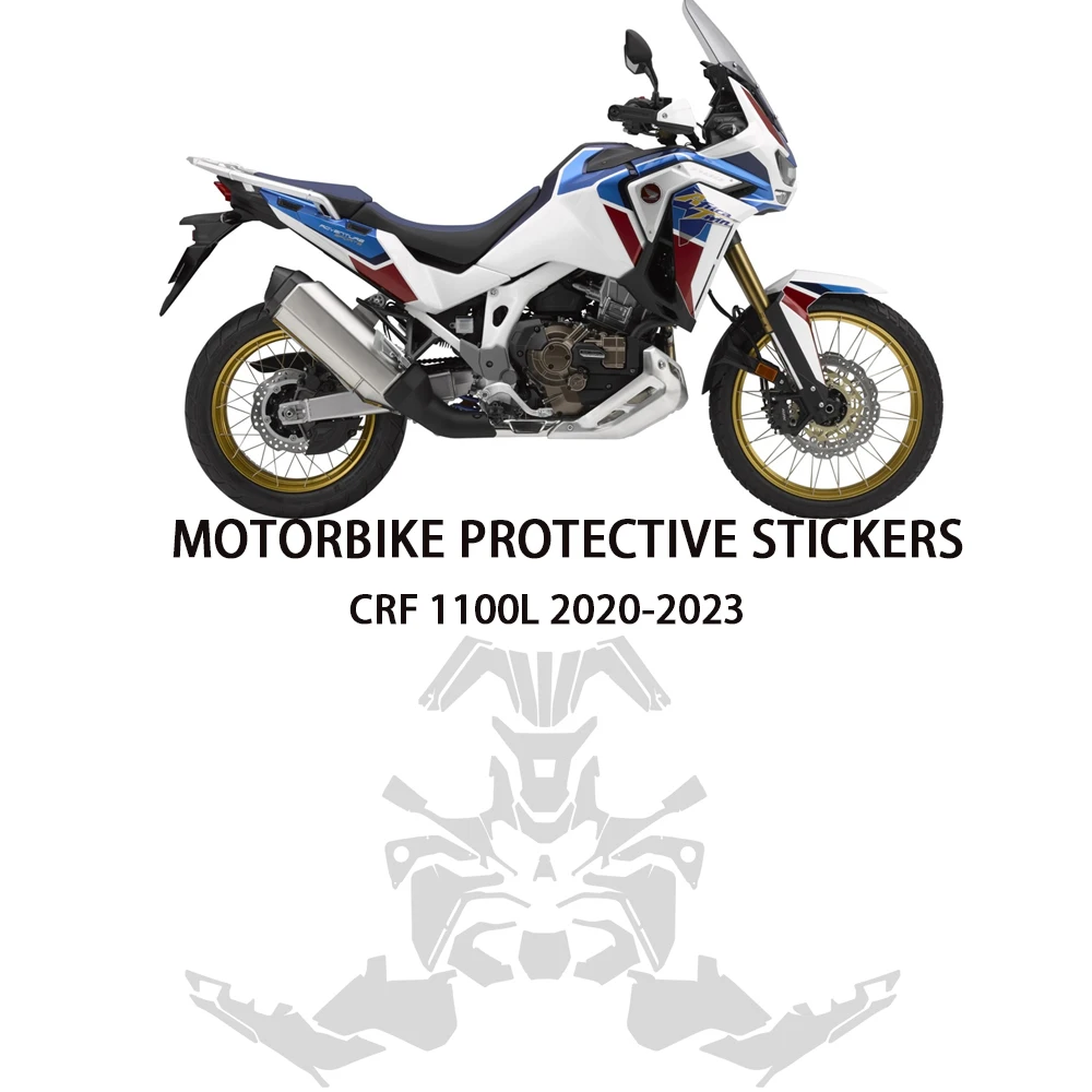 

For Honda CRF 1100L Africa Twin Adventure Sports Paint Protection Flim Transparent 2020-2023 TPU CRF 1100L Adv PPF