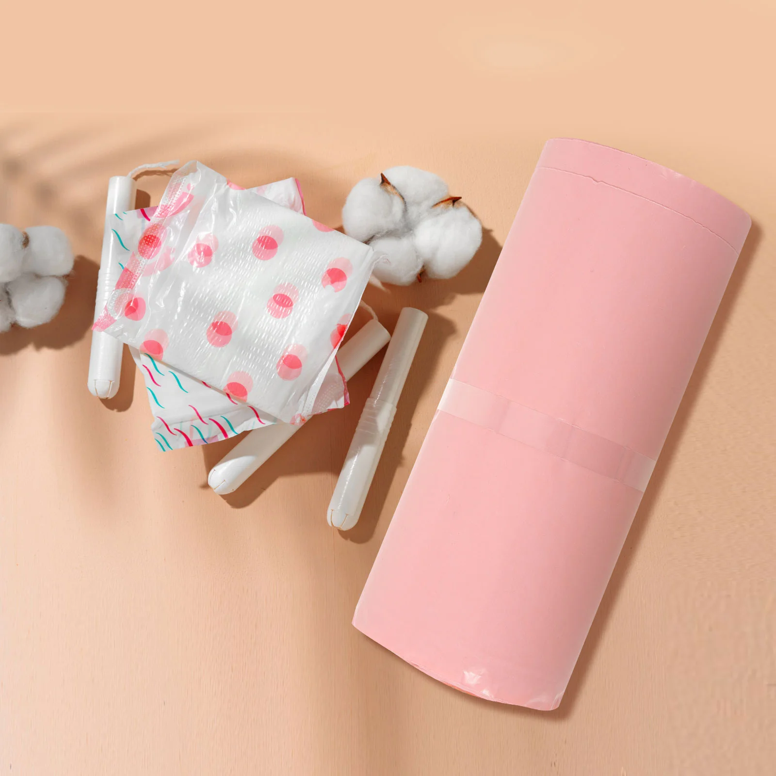 100 ชิ้นผ้าอนามัยกระเป๋าบรรจุภัณฑ์เสื้อผ้า Wrapper พลาสติกหนา Self-seal Courier Tampon Disposal กระเป๋า Miss