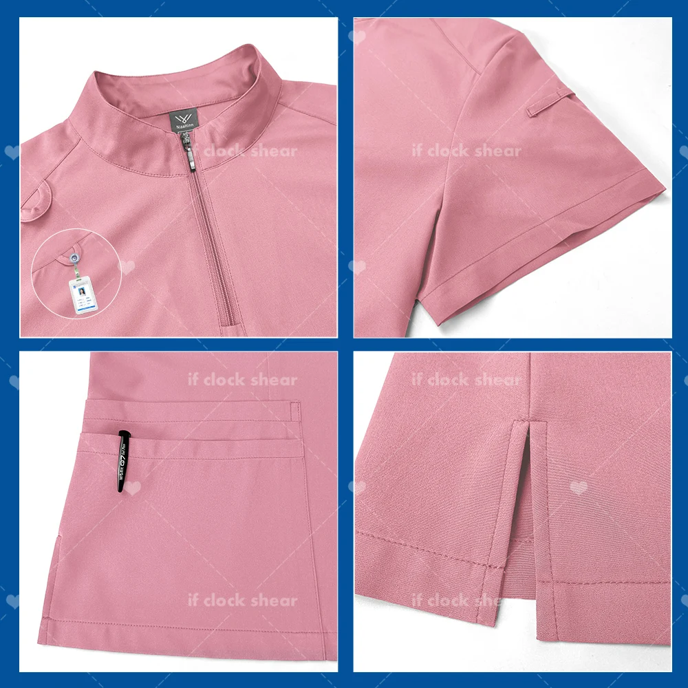 Sala de cirurgia médica esfrega uniforme, Hospital Trabalho Scrub Set, Atacado de suprimentos médicos, Enfermeira Cirurgia Dentária Terno, Workwear Veterinário