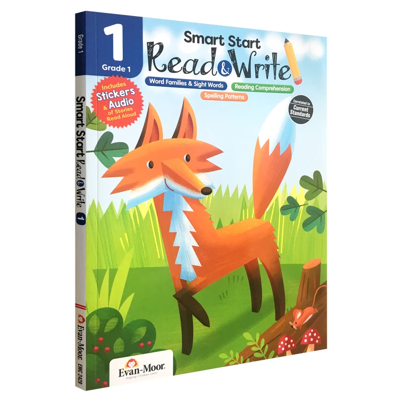 

Evan-Moor Smart Start Read and Write Workbook, Grade 1,aged 5 6 7 8, English book 9781629389837