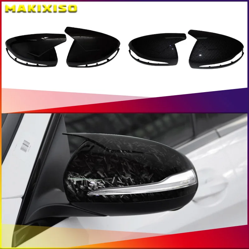 

Car Rearview Side Mirror Decorate Cover Trim Black Car Accessorie Fit For Mercedes-Benz E GLC S C Class W205 W213 X253 W222