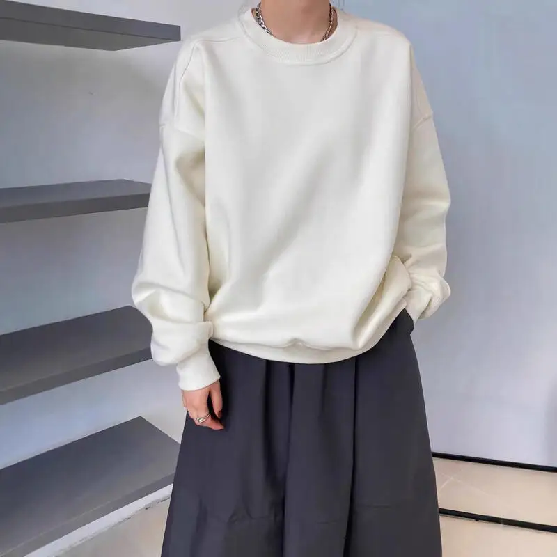

Japanese Printed Round Neck Women's Hoodie Early Spring Fashion Versatile and Comfortable Sports Pullover Harajuku Style Hoodie