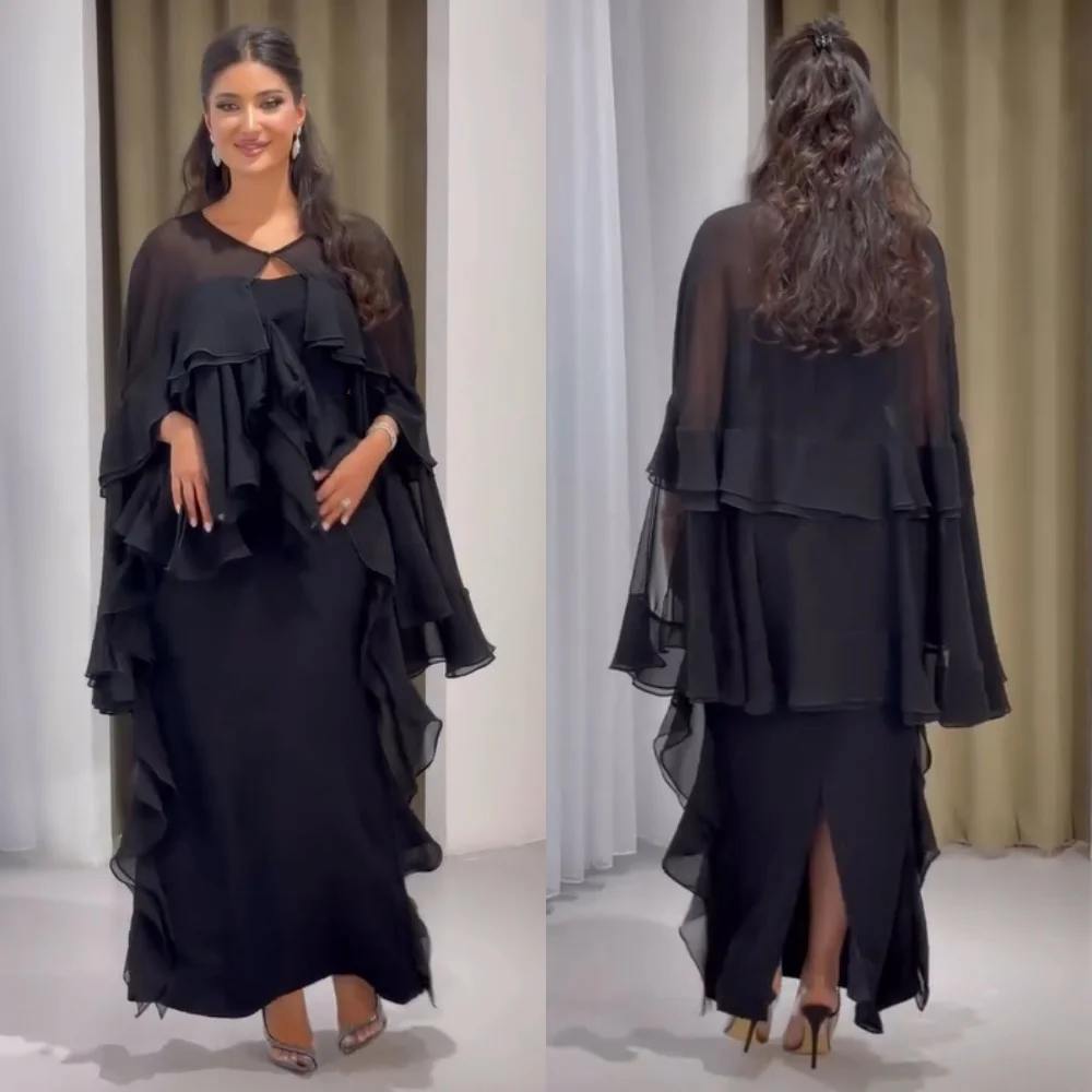 Personalizado de alta qualidade chiffon plissado plissado jóia reta midi vestidos sob medida ocasião baile correspondência moda