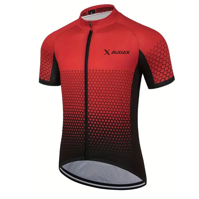 AUDAX cycling jersey, quick drying, sweat wicking, breathable mountain bike sports shirt, mountain bike clothing