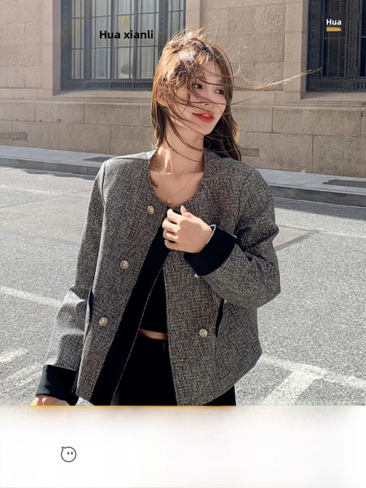 Design Sensation PU Pelle Jaet Donna Primavera Autunno Faion High End Feeling Eleganza ort Top Pendolarismo Sle rotondo...