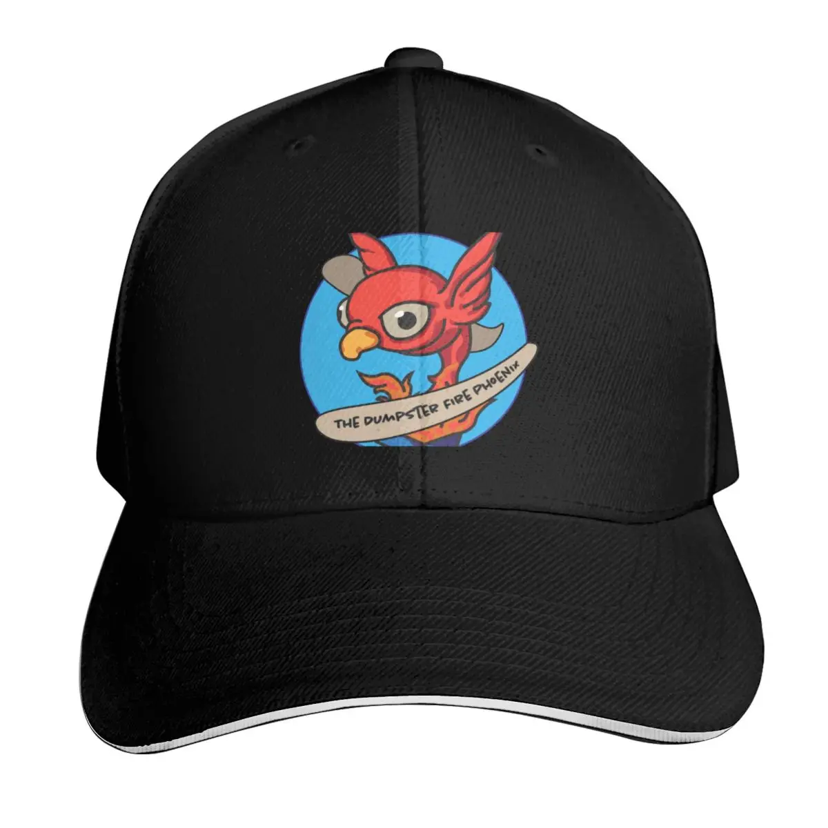 The Dumpster Fire Phoenix Baseball Cap Breathable Mesh Back Adjustable Buckle Closure Moisture Wicking Quick Dry