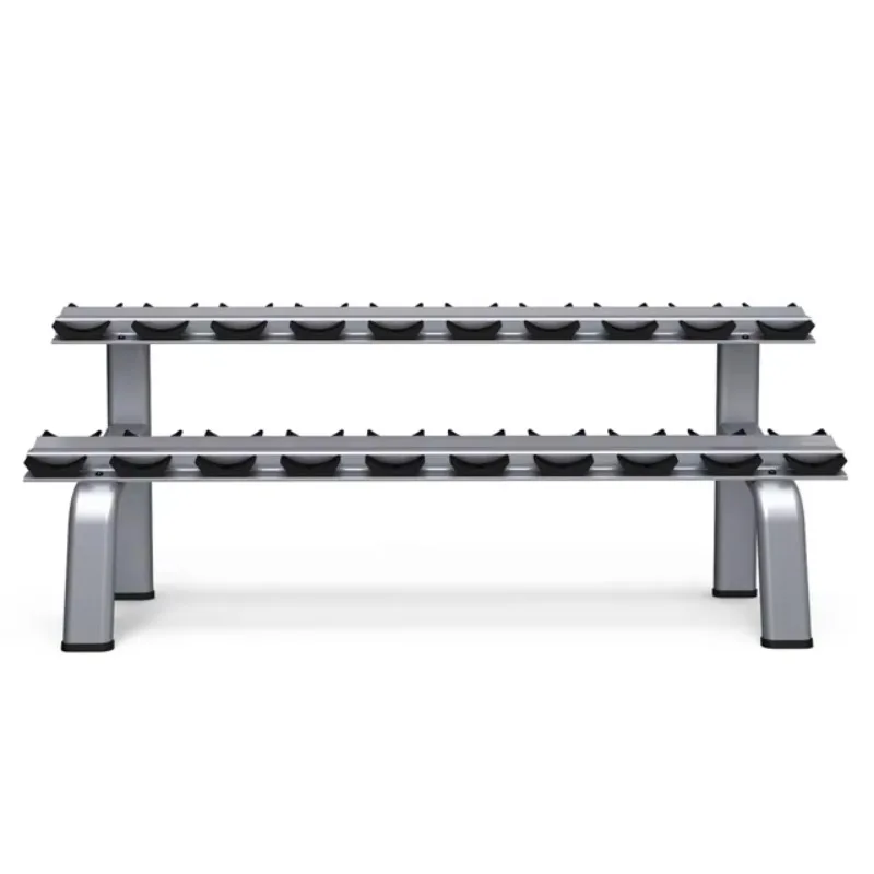 

2026 Chrome Two Layer Dumbbell Rack Household Gym Storage Equipment Squat Rack