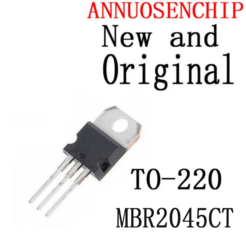 10PCS New And Original TO220 MBR2045 TO-220 MBR2045C 20A 45V  Schottky Rectifiers MBR2045CT