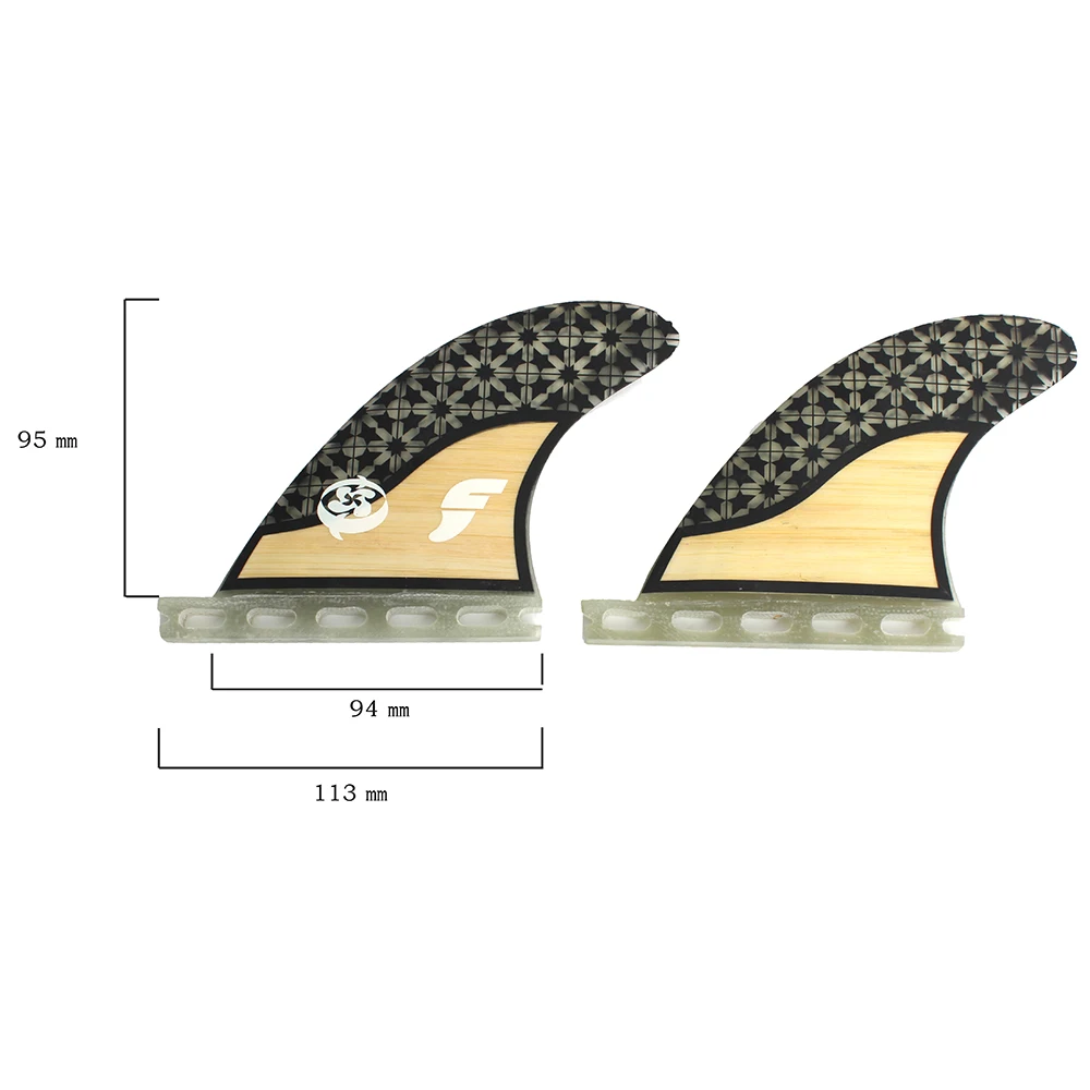 Rasta Quad Surfboard Fins