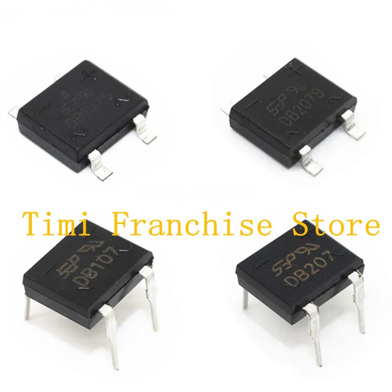 20pcs rectifier diode bridge MB6S MB6F MB6M MB10S MB10M MB8S MB8F MB10S DB107 DB107S DB157S ABS10 ABS210 DB207S SMD DIP 4Pin