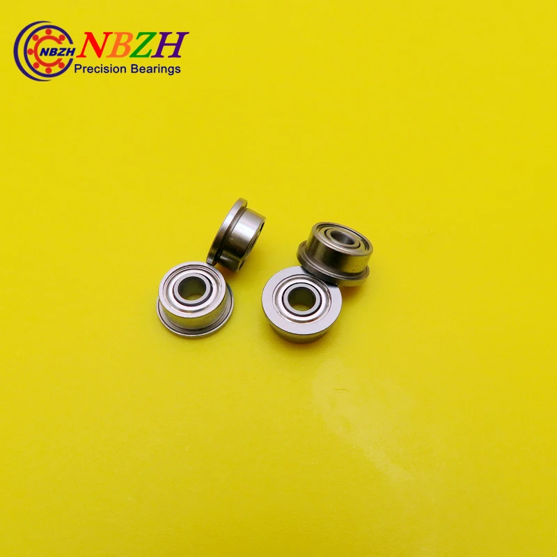 High quality 10pcs ABEC-5 F693ZZ F693 ZZ F693Z Metal Double Shielded flanged Bearing Ball Bearings with flange 3*8*9.5*4*0.9 mm