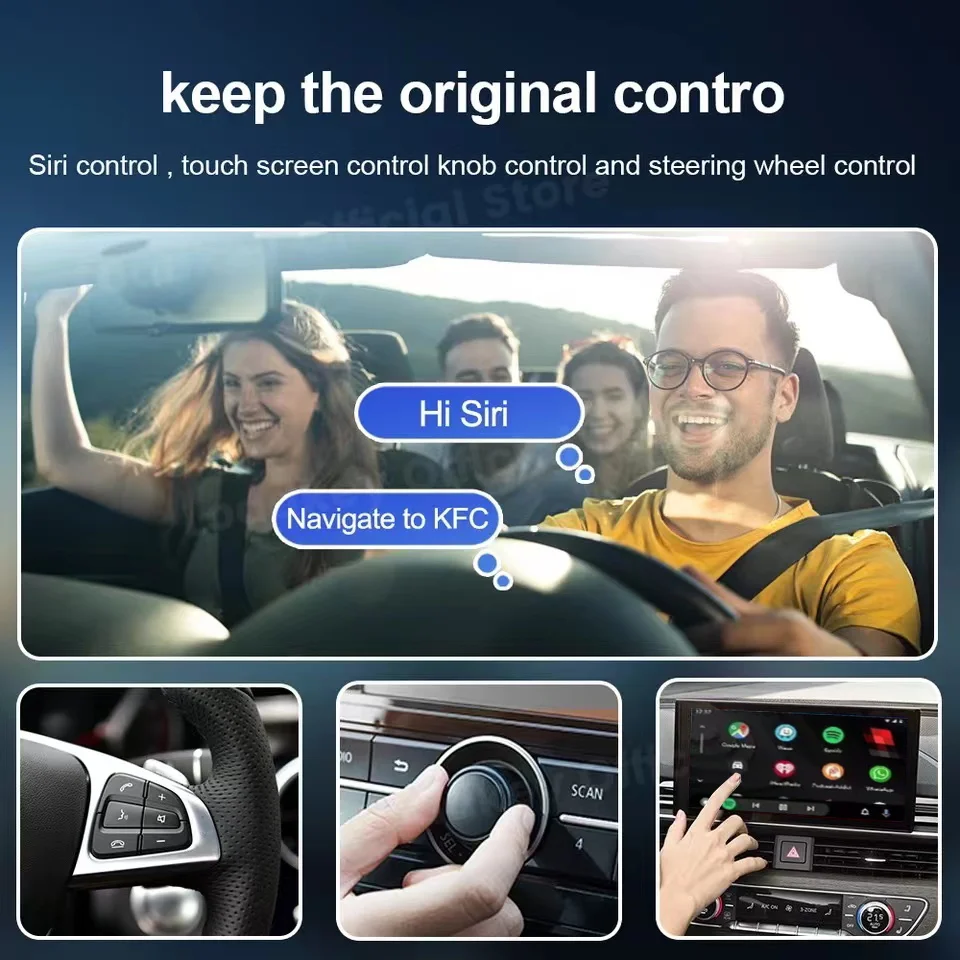 Проводной и беспроводной Carplay Android Auto Ai Box для Nissan Mercedes Toyota Mazda Buick Audi Buick bmw golf peugeot honda