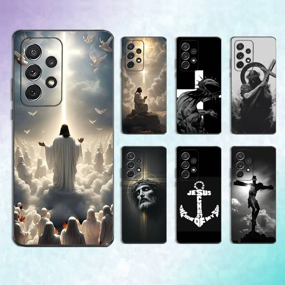 

Christian J-Jesus Faith Phone Case For Samsung S25,S24,S23,S22,S21,S20,S10,Ultra,Plus,Lite,FE,Soft Silicone Black Cover