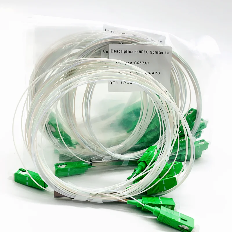 

Волоконно-оптический разветвитель PLC SC APC 1x2 1x4 1x8 1x16, одномодовый высококачественный кабель, 0,9 мм, мини-бесплатный