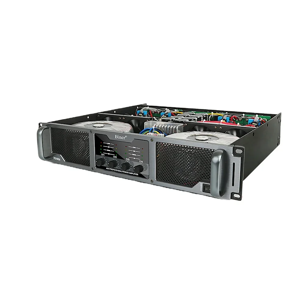 

OEM 7000S 750 Вт * 4-канальный усилитель мощности 2U профессиональный усилитель высокой мощности для конференц-домашнего кинотеатра
