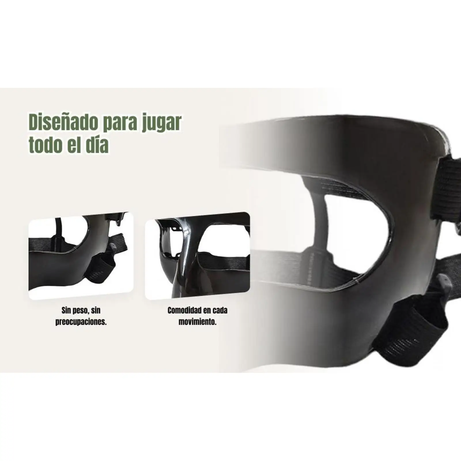 หน้ากากบาสเก็ตบอล หน้ากากซอฟต์บอลสำหรับผู้หญิง ป้องกันการบาดเจ็บบริเวณจมูก สำหรับผู้ที่มีจมูกหัก  แผ่นปิดหน้าสำหรับผู้ที่มีจมูกหัก  แผ่นปิดหน้าสำหรับผู้ชายและผู้หญิง