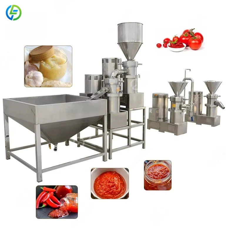 Factory Price Commercial Hot Sweet Chili Sauce Maker Tomato Sauce and Chilli Paste Colloid Mill Machine for Chili Customized