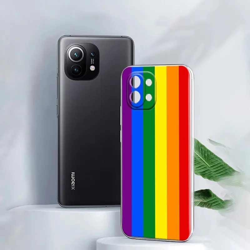 حافظة لهاتف شاومي 12T Pro 12 11X 10T 11T 13 Pro نوت 10 9T غطاء شفاف للمثليين المثليين LGBT