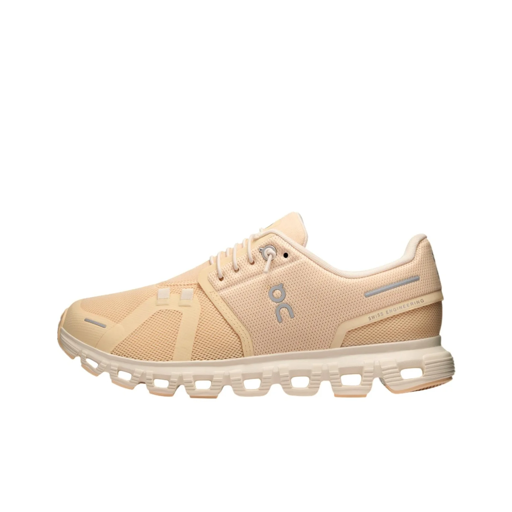 On Cloud 6 Comfortable Slip Resistant Abrasion Resistant Low top Casual Running Shoes Women's Beige 3WF10063107