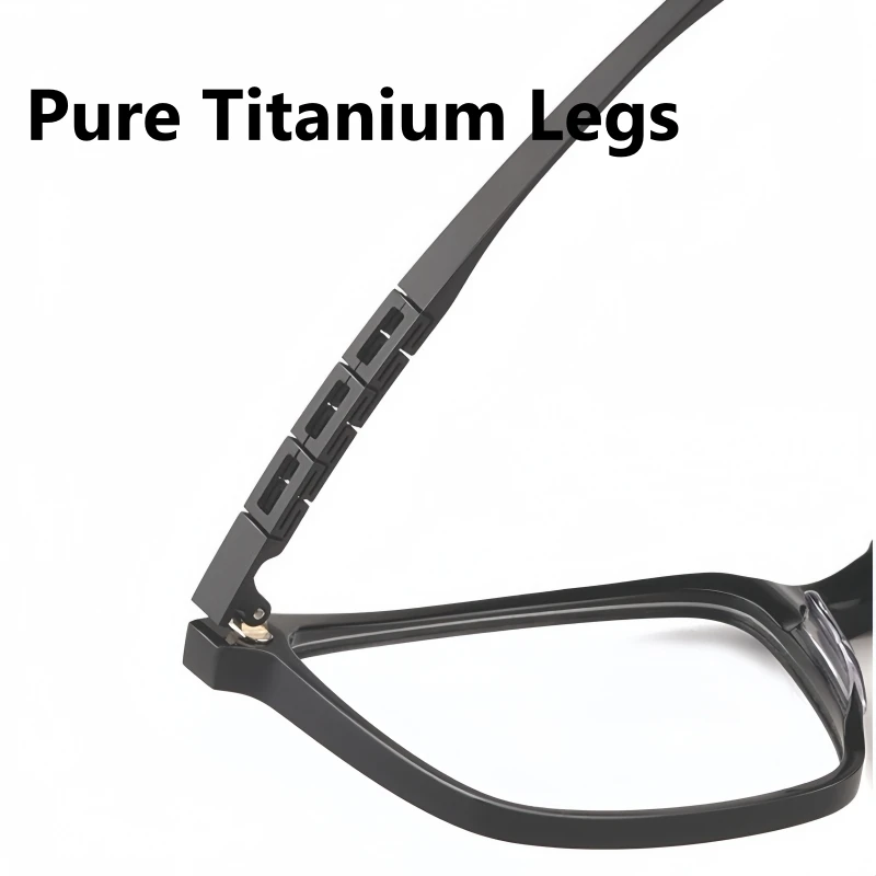 TFTB Luxury Pure Titanium Acetate แว่นตาผู้ชายธุรกิจ Retro Square แว่นตาผู้หญิงออพติคอลกรอบแว่นตา 140 มม