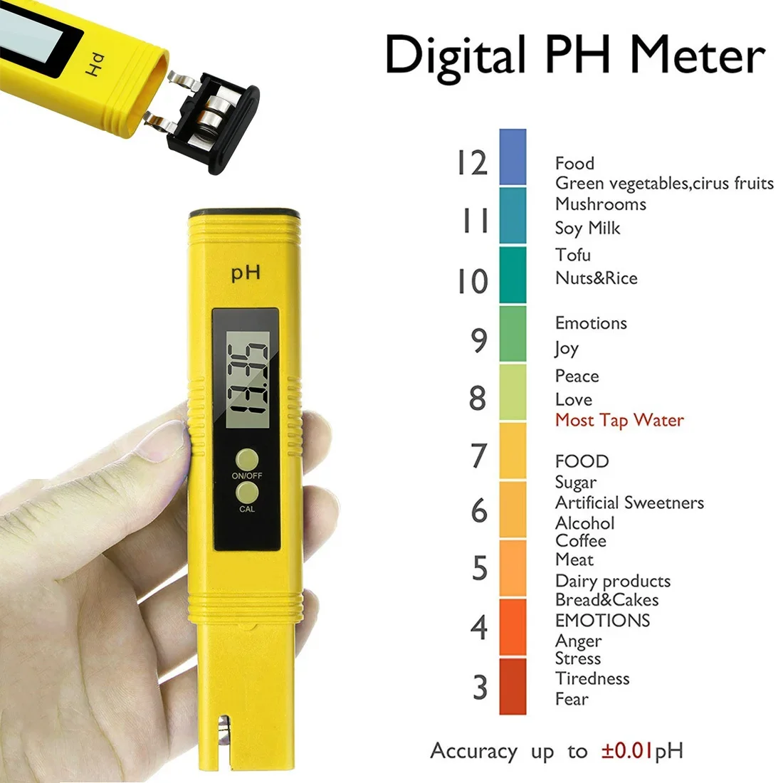 Medidor de pureza de agua TDS EC LCD Digital portátil, medidor de filtro, pluma probadora de temperatura para acuario, piscina, tanque, estanque de peces Tangki