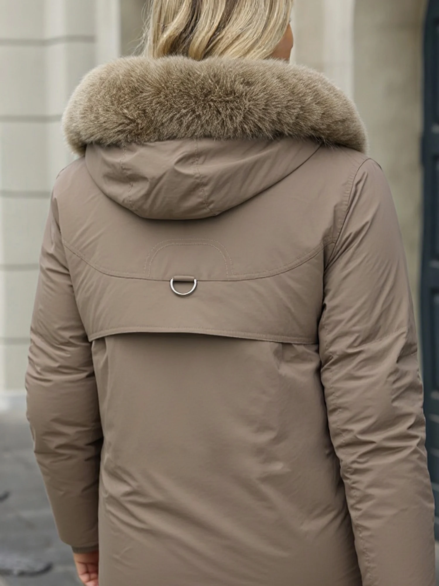 Women's Autumn/Winter Casual Quilted Coat Thick Long Sleeve Hooded Zipper Commute Jacket Streetwear