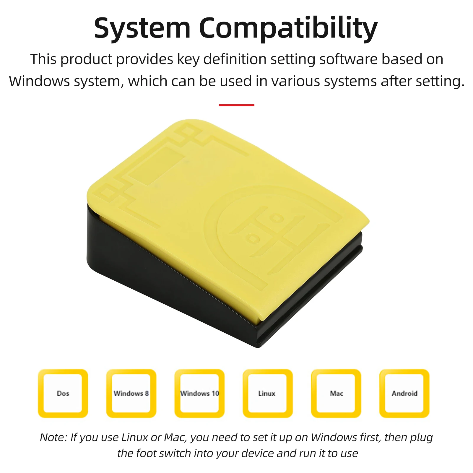 FS17Pro Single Foot  Multifunctional Customized Foot Pedal USB+2.4G+BT Three-mode Connection Mechanical  Foot