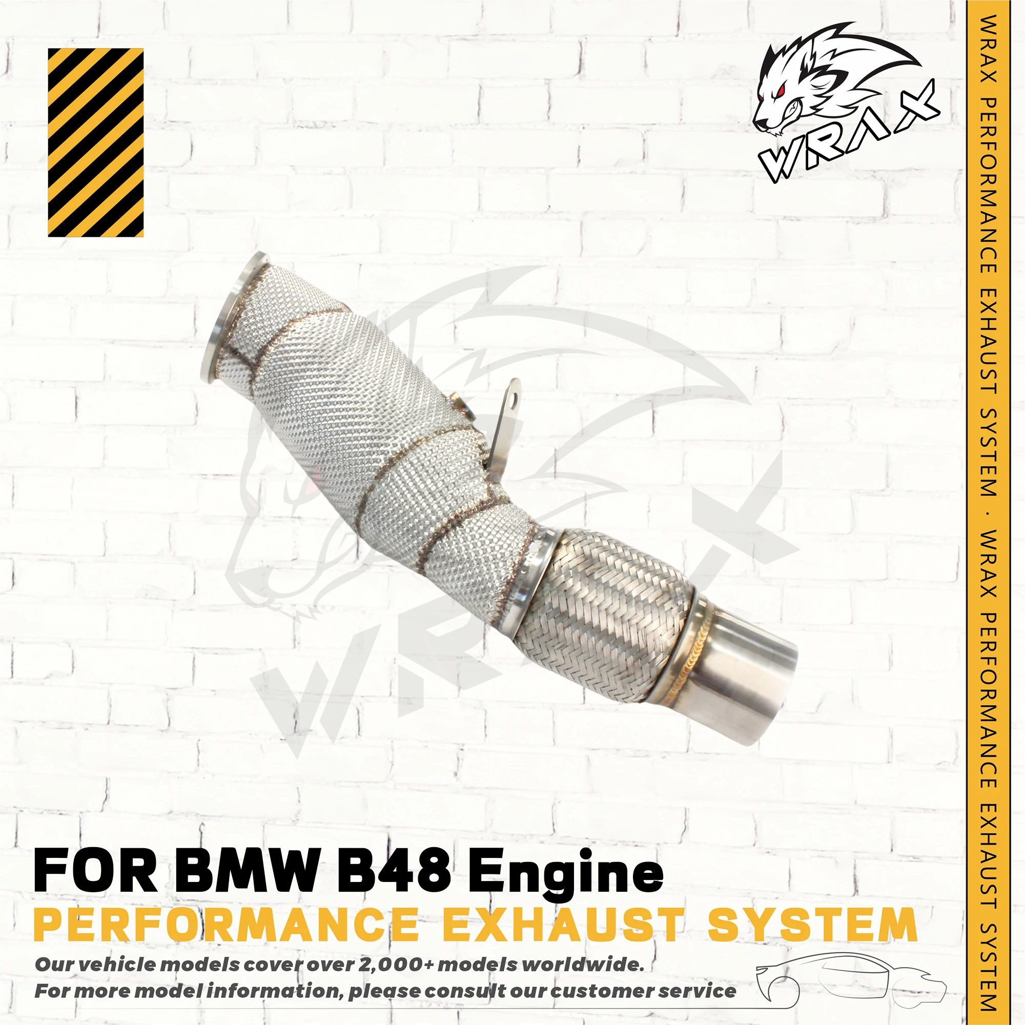 

WRAX Sports Downpipe With Heat Shield For BMW 2.0T 3.0T B48/B58Aggressive Sound High Flow Performance Upgrade car accessories