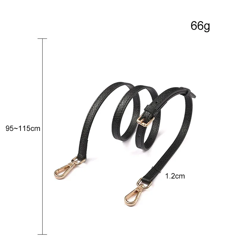 95-115cm Fashion Split Leather Crossbody Bag Strap Black Beige Apricot Khaki Luxury Adjustable Shoulder Strap Bag Accessories