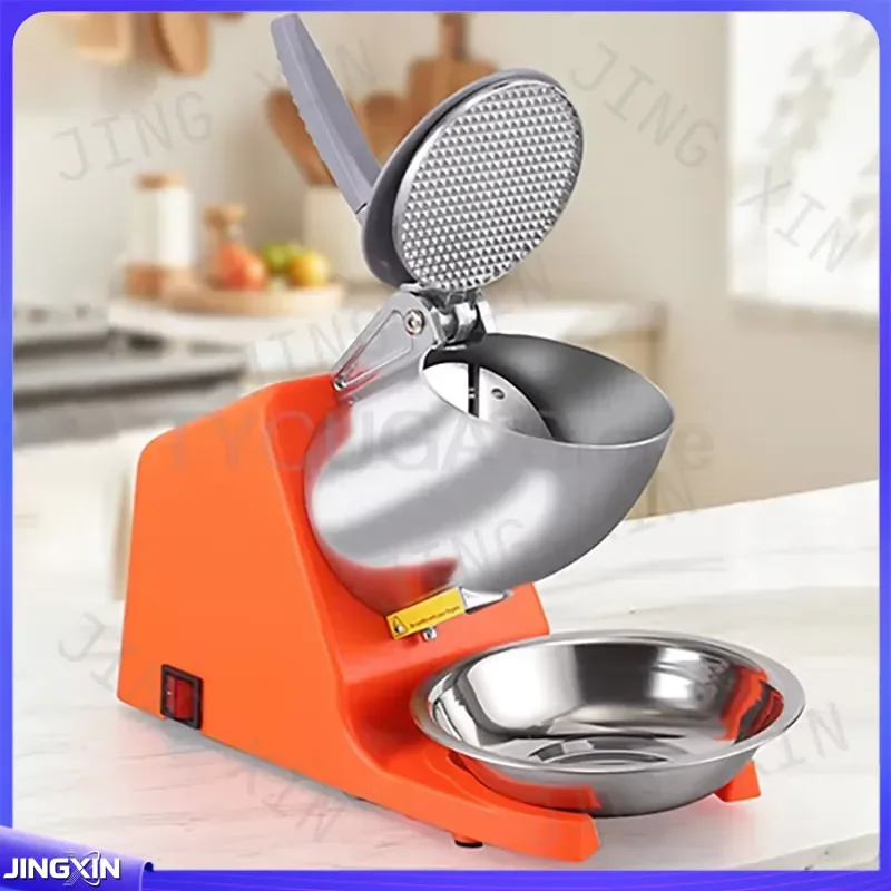 custom for Electric Ice Shaver Machine Commercial Snow Cone Maker Double Blade Ice Crusher 2200RPM Anti Splash Shaved Ice
