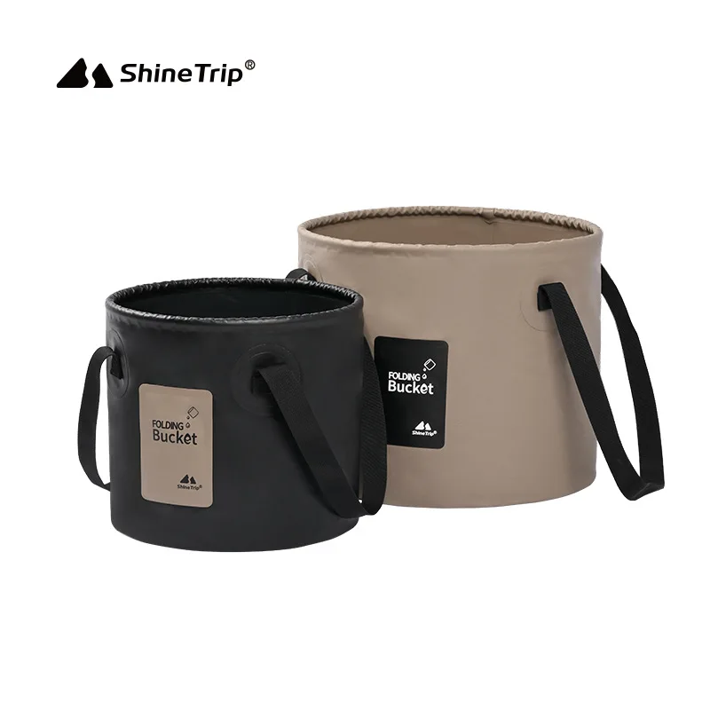 ShineTrip Cubo de agua portátil plegable para acampar gran capacidad