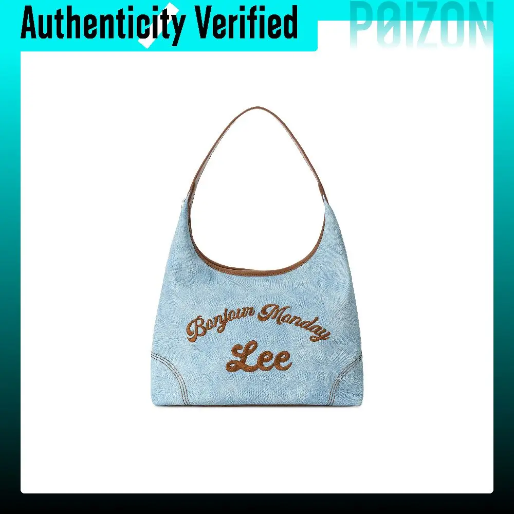 Lee Pu Underarm Shoulder Bag Regular Unisex Light Blue & Brown LE250013M-513