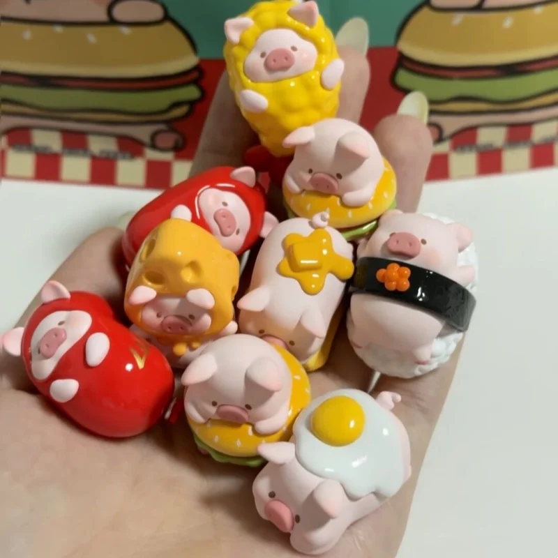 

Lulu Pig Bento Series глухая коробка Mini таинственный сюрприз фигурка кавайная Коллекционная модель Угадай сумку аниме модель кукла подарок на Рождество