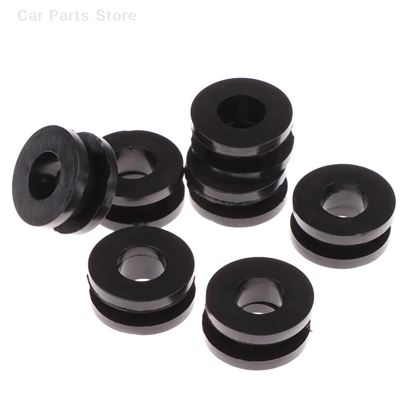 10Pcs Black Motorcycle Side Cover Rubber Grommets Gasket Fairings For CBR GSXR Ninja ZX YZF