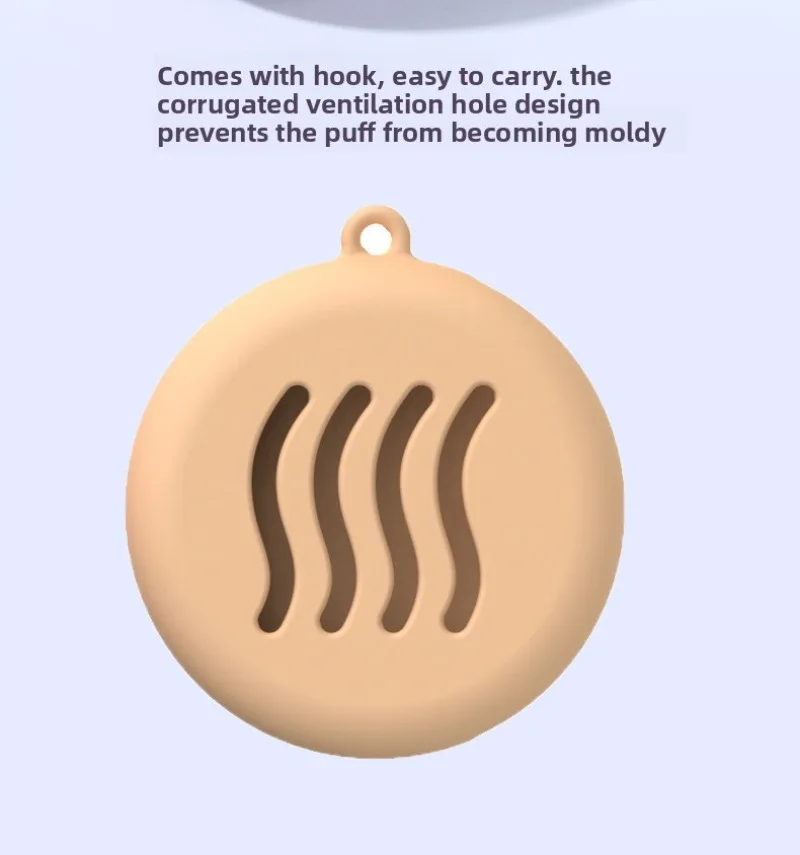 1 stks make-up spons houder milieuvriendelijke siliconen multi-gat schoonheid ei opbergdoos reizen draagbare cosmetische bladerdeeg houder doos