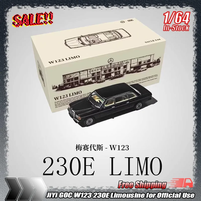 

Новая коллекционная модель автомобиля Jiyi Goc 1:64 Mercedes V123, литая под давлением, из сплава, лимузин, игрушка для детей, подарок, украшение