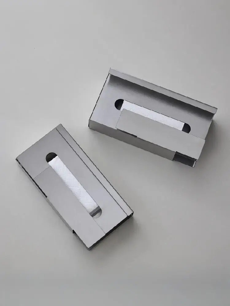 Stainless Steel Tissue Box Home Use 304 Food-grade Tissue Box Modern Style Moulding Unique Individuality Design Tissue Box
