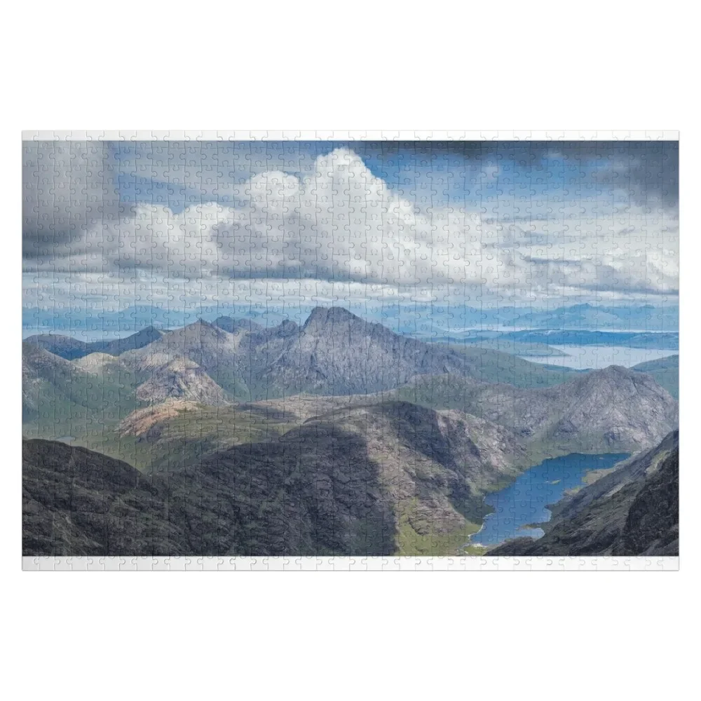 

Panoramic view from the summit of the Black Cuillin Ridge Jigsaw Puzzle Customized Gifts For Kids Wood Animals Puzzle