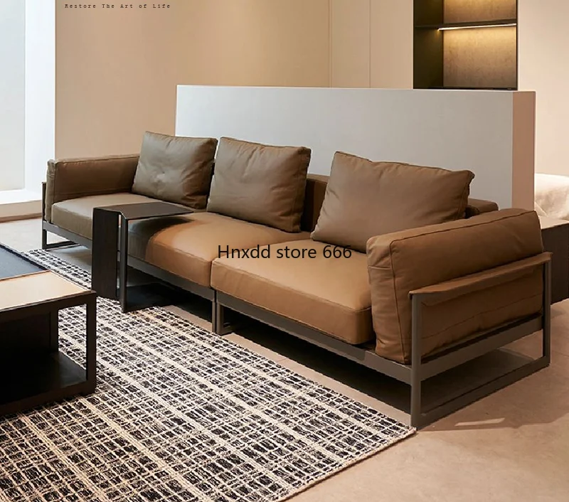 Youchen Italian minimalist leather sofa