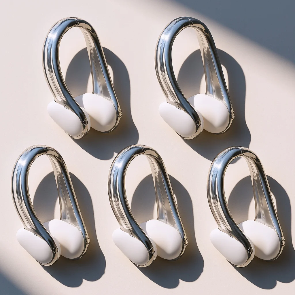 5 صناديق مشابك أنف للسباحة الاحترافية، مشابك أنف مريحة مقاومة للاهتراء، ملحقات سباحة مائية مضادة للاختناق #6