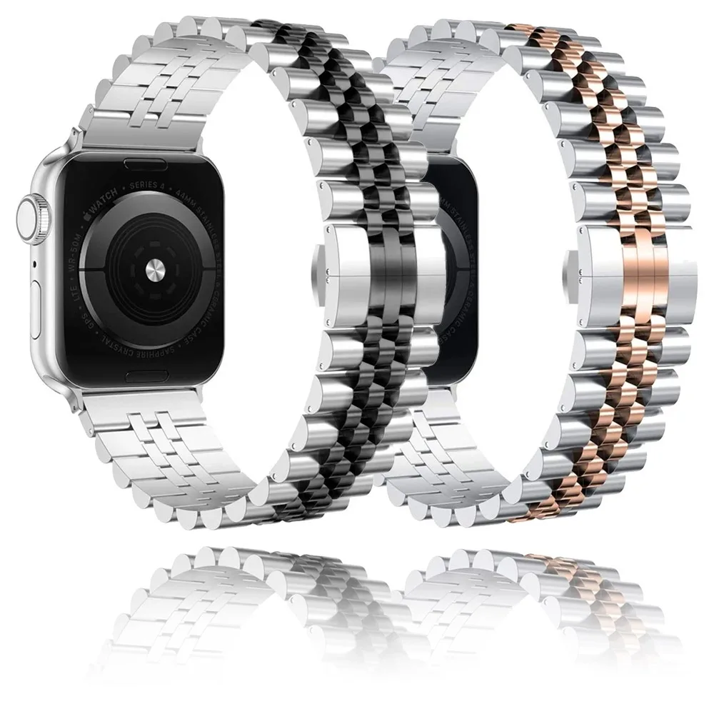 

Металлический ремешок для Apple Watch Band Ultra 3 2 1 49 мм 46 мм 45 мм 44 мм 42 мм 41 мм 40 мм из нержавеющей стали для IWatch 11 10 8 7 6 5 4 SE3