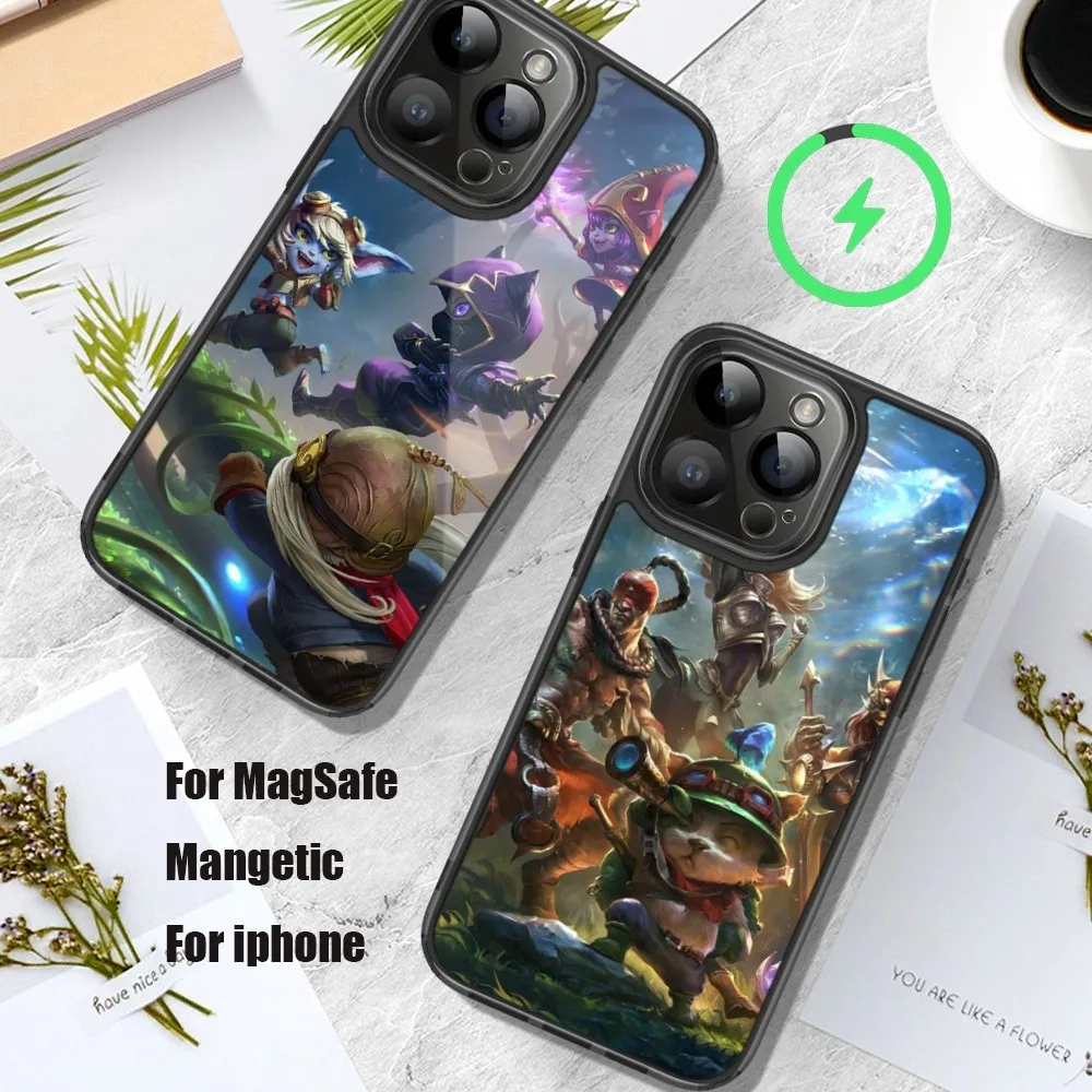 L-League O-Of Legends Game Phone Case For iPhone 11 12 13 14 15 Pro Max Plus Mini Magsafe Magnetic Wireless Charging Shell